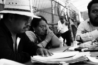 Lunes 2 de abril del 2018. Tuxtla Gutiérrez. Desplazados del Ejido Puebla denuncian esta mañana los nuevos ataques violentos de los grupos paramilitares de Chenalho, donde se habla de la ejecución de Manuel Gómez Pérez, Alonso Gómez Hernández, Isid Lunes 2 de abril del 2018. Tuxtla Gutiérrez. Desplazados del Ejido Puebla denuncian esta mañana los nuevos ataques violentos de los grupos paramilitares de Chenalho, donde se habla de la ejecución de Manuel Gómez Pérez, Alonso Gómez Hernández, Isid
