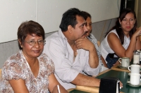 Lunes 22 de julio del 2012. Tuxtla Gutiérrez, Chiapas. Familiares de la joven violada en una comunidad de Venustiano Carranza hablan en conferencia de prensa esta mañana.