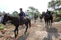 Martes 27 de mayo del 2014. Tuxtla Gutiérrez. Las fuerzas policiacas del estado de Chiapas acompañan el desalojo de los predios invadidos en las cercanías del fraccionamiento Vida Mejor y que los colonos denominan Colonia Manuel Velazco
