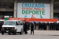 Martes 27 de mayo del 2014. Tuxtla Gutiérrez. Las fuerzas policiacas del estado de Chiapas acompañan el desalojo de los predios invadidos en las cercanías del fraccionamiento Vida Mejor y que los colonos denominan Colonia Manuel Velazco