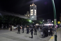 Martes 11 de julio del 2017. Tuxtla Gutiérrez. Esta madrugada el operativo inter institucional desaloja el cruce de la Avenida y Calle Central donde maestros de Secundarias técnicas se encontraban instalados.