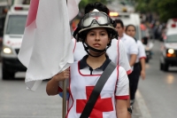 Viernes 20 de noviembre del 2015. Tuxtla Gutiérrez. Aspectos del desfile conmemorativo a la Revolución Mexicana, esta mañana en la capital del estado de Chiapas.