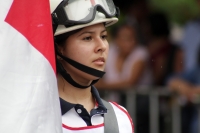 Viernes 20 de noviembre del 2015. Tuxtla Gutiérrez. Aspectos del desfile conmemorativo a la Revolución Mexicana, esta mañana en la capital del estado de Chiapas.