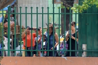 Miércoles 22 de abril del 2015. Tuxtla Gutiérrez. Estudiantes causan destrozos en las instalaciones de la Secretaria de Educación de Chiapas.