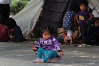 Miércoles 14 de febrero del 2018. Tuxtla Gutiérrez. Los niños desplazados del ejido Puebla en la Plaza Central de Tuxtla Gutiérrez.