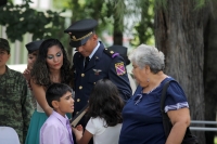 Viernes 1 de septiembre del 2017. Tuxtla Gutiérrez. Elementos del Ejército Mexicano durante la ceremonia de Ascensos de Rango Militar reciben los honores correspondientes esta mañana en las instalaciones de VII Región Militar en Chiapas.