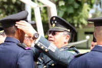 Viernes 1 de septiembre del 2017. Tuxtla Gutiérrez. Elementos del Ejército Mexicano durante la ceremonia de Ascensos de Rango Militar reciben los honores correspondientes esta mañana en las instalaciones de VII Región Militar en Chiapas.
