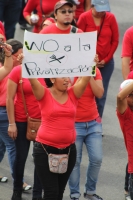 Viernes 1 de mayo del 2015. Tuxtla Gutiérrez. Los movimientos sindicalistas de Chiapas marchan esta mañana conmemorando el día del trabajo y suman las demandas de los diferentes gremios participantes.