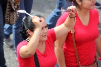 Viernes 1 de mayo del 2015. Tuxtla Gutiérrez. Los movimientos sindicalistas de Chiapas marchan esta mañana conmemorando el día del trabajo y suman las demandas de los diferentes gremios participantes.