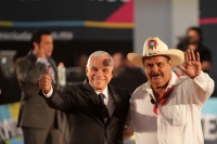 Miércoles 20 de junio del 2018. Tuxtla Gutiérrez. Dos de los candidatos a la gubernatura del estado de Chiapas asisten al Debate Ciudadano organizado por la COPARMEX; Jesús Orantes, candidato independiente y José Antonio Aguilar Bodegas del PRD-PAN y 