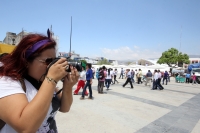 Jueves 20 de marzo del 2014. Tuxtla Gutiérrez. Aspectos de lo que se denomino El Gran Simulacro donde se escenifico un sismo en las instalaciones de la administración estatal.