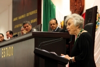 Elena Poniatowska recibe esta tarde recibe la medalla Rosario Castellanos en sesión solemne del Congreso de Chiapas, por su destaca labor y trayectoria en la literatura.
