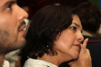 Martes 22 de septiembre del 2015. Tuxtla Gutiérrez. Elva Narcia Cancino, periodista e investigadora presenta la publicación Desde Mi Piel, Historia de Vida de Veinte Mujeres de Chiapas en Polí­tica, libro que es dado a conocer esta tarde en el vestí­bul