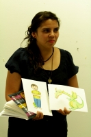 Jueves 23 de junio del 2016. Tuxtla Gutiérrez. Poemas Al Revés, es el libro para niños que la escritora chiapaneca Elva Macías y la ilustradora veracruzana Licha Matita presentan esta noche en la capital del estado de Chiapas.
