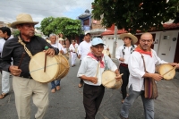 Noviembre  del 2016.Tuxtla Gutiérrez. Santa Cecilia. Los músicos zoques se reúnen en Tuxtla para celebrar y homenajear a los maestros y custodios junto con acompañantes de la tradición durante las celebraciones de Santa Cecilia.
