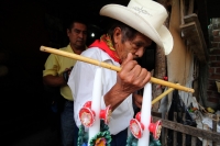 Noviembre  del 2016.Tuxtla Gutiérrez. Santa Cecilia. Los músicos zoques se reúnen en Tuxtla para celebrar y homenajear a los maestros y custodios junto con acompañantes de la tradición durante las celebraciones de Santa Cecilia.