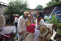 Noviembre  del 2016.Tuxtla Gutiérrez. Santa Cecilia. Los músicos zoques se reúnen en Tuxtla para celebrar y homenajear a los maestros y custodios junto con acompañantes de la tradición durante las celebraciones de Santa Cecilia.