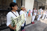 Martes 23 de mayo del 2017. Tuxtla Gutiérrez. Las enfermeras en huelga de hambre de Movimiento del Sector Salud marchan hacia el Congreso chiapaneco acompañados de organizaciones sociales y de estudiantes