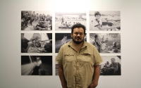 Martes 28 de noviembre del 2017. Tuxtla Gutiérrez. La retrospectiva fotográfica de Luis Enrique Aguilar del Colectivo Tragameluz en su inauguración esta noche en la Sala de Exposiciones Temporales del Museo Regional de Chiapas.