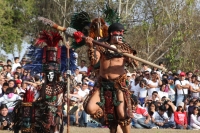 Lunes 19 de marzo del 2012. Representación maya recibe el equinoccio en Tenam Puente.