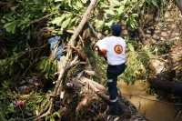 Lunes 26 de septiembre. Escuela inundada en Tapachula.