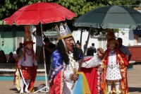 Sábado 5 de octubre del 2019. Escuintla. Durante la celebración de la Virgen del Rosario se realiza la Danza de Moros y Cristianos.