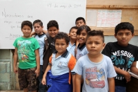 Miércoles 14 de mayo del 2014. Chiapa de Corzo. Las condiciones de precariedad de las aulas de la primaria Jaime Sabines en la Colonia Jardines del Grijalva han sido elevadas por los fuertes vientos de la víspera por lo que se espera que se suspendan las 