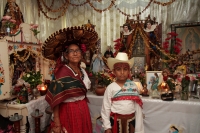 Jueves 29 de junio del 2019. Tuxtla Gutiérrez. El Baile de las Espuelas o Tonguy Etsé. Los participantes de este rito costumbrista recorren las casas de las familias que guardan las costumbres de la etnia zoques