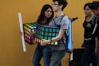 Marzo del 0215. Tuxtla Gutiérrez. Estudiantes de Diseño Grafico en las calles de Tuxtla Marzo del 0215. Tuxtla Gutiérrez. Estudiantes de Diseño Grafico en las calles de Tuxtla