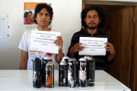 Martes 2 de febrero. El ayuntamiento de la ciudad de San Cristóbal de las Casas, continúa exhibiendo a los jóvenes grafiteros a pesar de las recomendaciones emitidas por los organismos de derechos humanos.