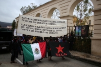 20220313. San CristÃ³bal de las Casas. bases de apoyo del EZLN se suman a las protestas por la guerra en Ucrania.