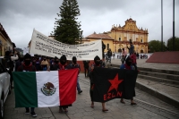 20220313. San CristÃ³bal de las Casas. bases de apoyo del EZLN se suman a las protestas por la guerra en Ucrania.