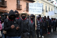 20220313. San CristÃ³bal de las Casas. bases de apoyo del EZLN se suman a las protestas por la guerra en Ucrania.