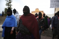 20220313. San CristÃ³bal de las Casas. bases de apoyo del EZLN se suman a las protestas por la guerra en Ucrania.