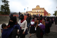 20220313. San CristÃ³bal de las Casas. bases de apoyo del EZLN se suman a las protestas por la guerra en Ucrania.