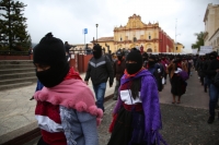 20220313. San CristÃ³bal de las Casas. bases de apoyo del EZLN se suman a las protestas por la guerra en Ucrania.
