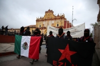 20220313. San CristÃ³bal de las Casas. bases de apoyo del EZLN se suman a las protestas por la guerra en Ucrania.