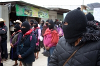 20220313. San CristÃ³bal de las Casas. bases de apoyo del EZLN se suman a las protestas por la guerra en Ucrania.