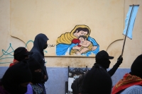 20220313. San CristÃ³bal de las Casas. bases de apoyo del EZLN se suman a las protestas por la guerra en Ucrania.