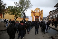 20220313. San CristÃ³bal de las Casas. bases de apoyo del EZLN se suman a las protestas por la guerra en Ucrania.