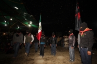1 de enero del 2015. San Andrés Larrainzar. La delegación de padres de familia y compañeros de los normalistas de Ayotzinapa durante las celebraciones del aniversario zapatista en el Caracol II de Oventik 1 de enero del 2015. San Andrés Larrainzar. La delegación de padres de familia y compañeros de los normalistas de Ayotzinapa durante las celebraciones del aniversario zapatista en el Caracol II de Oventik