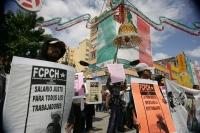Miércoles 29 de septiembre. Campesinos de organizaciones sociales marchan este medio día en la avenida central de esta ciudad para protestar por las altas tarifas de los servicios públicos en la entidad y llaman a la movilización para un paro general el 2