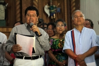 Martes 24 de enero del 2017. Chiapa de Corzo. La misa del Parachico. Con la celebración litúrgica da por concluida las celebraciones patronales de esta comunidad de la ribera del rio Grijalva lugar donde los danzantes festejaron durante dos semanas la lla