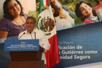 Foto/Esteban. Martes 29 de marzo. Durante la certificación a Tuxtla Gutiérrez como Comunidad Segura.