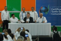 Foto/Esteban. Martes 29 de marzo. Durante la certificación a Tuxtla Gutiérrez como Comunidad Segura.