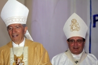 Martes 22 de marzo del 2016. Tuxtla Gutiérrez. Monseñor Felipe Aguirre Franco, quien es Arzobispo Emérito de Acapulco y quien fuera Obispo de Chiapas hasta el año 2000, celebra este medio día sus 58 años de ordenación en la catedral de la ciudad de Tuxtla