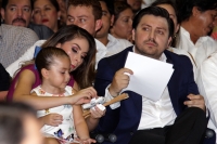 Lunes 3 de octubre del 2016. Tuxtla Gutiérrez. Fernando Castellanos Cal y Mayor, presidente municipal de la capital del estado de Chiapas durante su mensaje de la ciudad durante su primer informe de la administración de este ayuntamiento