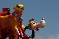 Martes 27 de agosto del 2019. Tuxtla Gutiérrez. Los juegos mecánicos llegan a la Plaza Central donde permanecerán durante las fiestas patrias.
