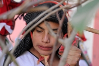Febrero 2 de 2014. Copoya. Danza Zoque en la casa del Presidente de la Junta de Festejos de Copoya durante las celebraciones de la Virgen de Candelaria la cual no se realiza dentro de la parroquia en la escisión de la iglesia y el grupo tradicional por el Febrero 2 de 2014. Copoya. Danza Zoque en la casa del Presidente de la Junta de Festejos de Copoya durante las celebraciones de la Virgen de Candelaria la cual no se realiza dentro de la parroquia en la escisión de la iglesia y el grupo tradicional por el