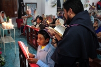 Lunes 14 de mayo del 2018. Tuxtla Gutiérrez. El culto a la muerte se realiza con fervor religioso durante las festividades de San Pascualito el cual es celebrado durante esta semana en la ermita de este Santo Patrón de la comunidad Zoque en la capital d